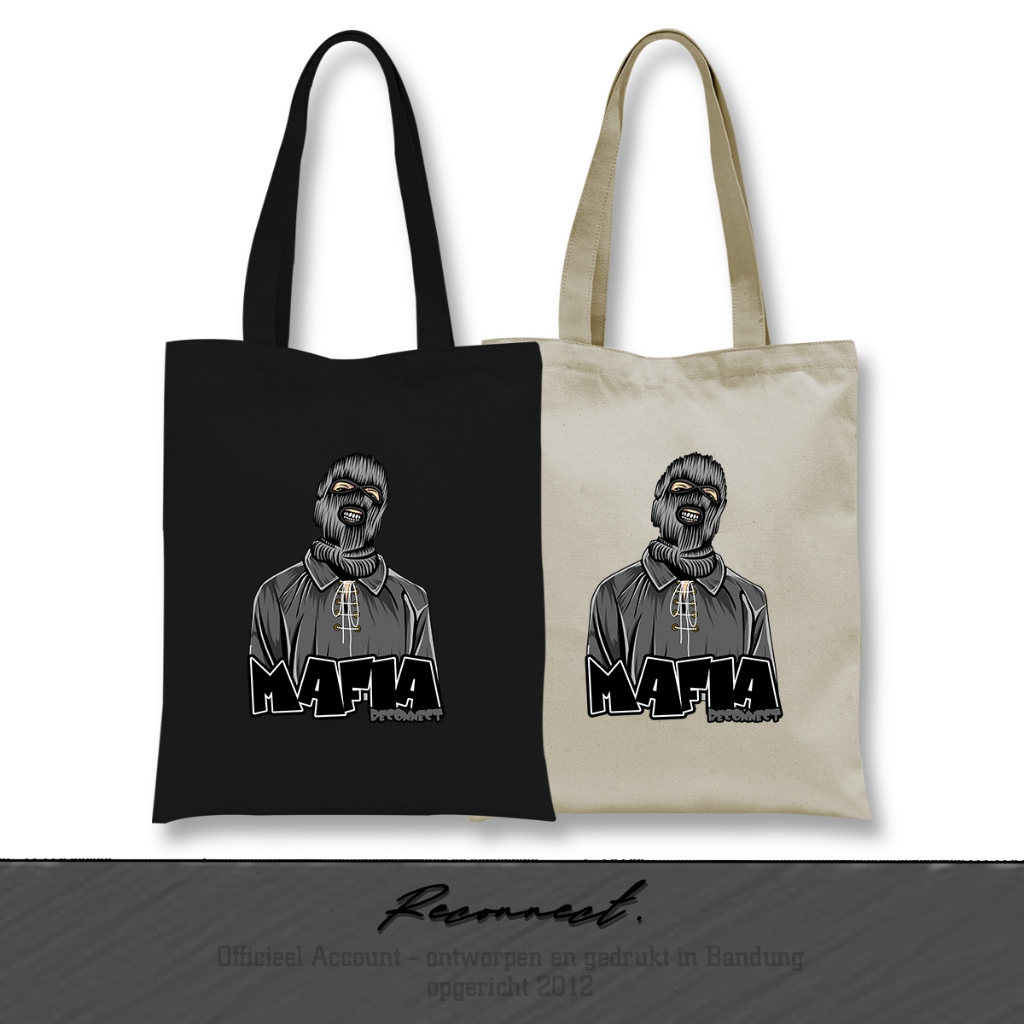 Reconnect Totebag Mafia Flower City Casual - Gratis Tambah Nama