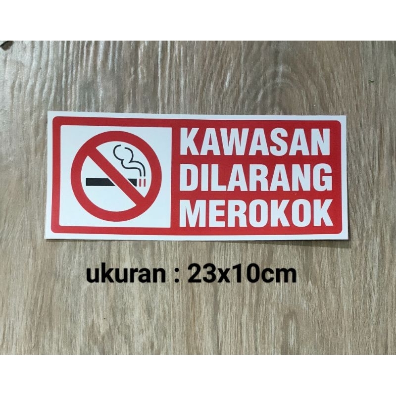 

stiker dilarang merokok, bahan VINIL (ANTI AIR)