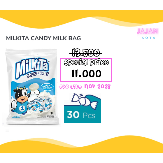 

Milkita Milk Candy BAG isi 30 pcs