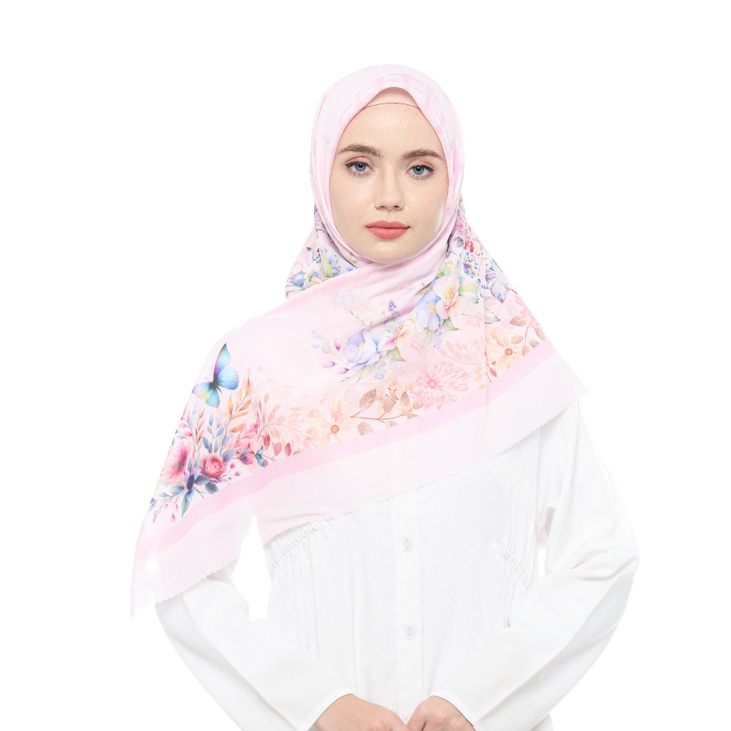 Elshanum Nazeera Gate Series/Hijab Printing/Laser Cut/Voal Ultrafine