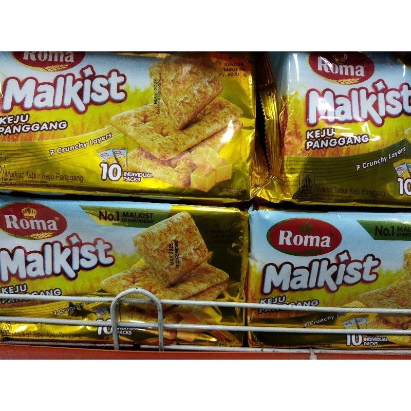 

Roma malkist tabur keju panggang isi 10 sachet 110gr