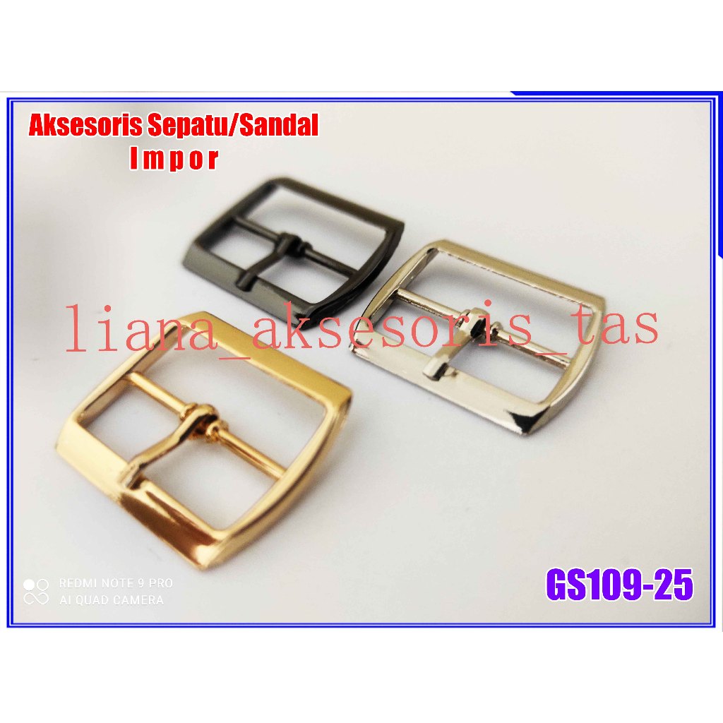 Ring Jarum Gesper 25mm (1pasang) GS109-25 RING GESPER AKSESORIS SENDAL - ASESORIS SANDAL SEPATU - BR