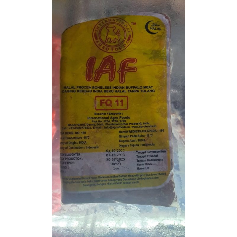 

Daging kerbau 900 gr