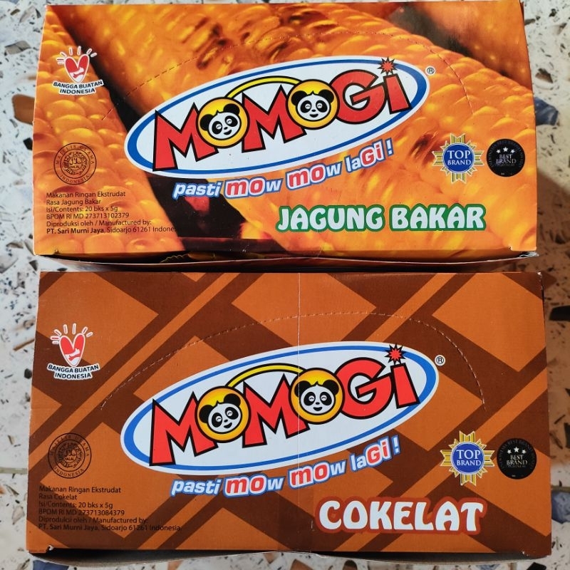 

MOMOGI STICK isi 20PCS x 5g Rasa JAGUNG BAKAR & COKLAT