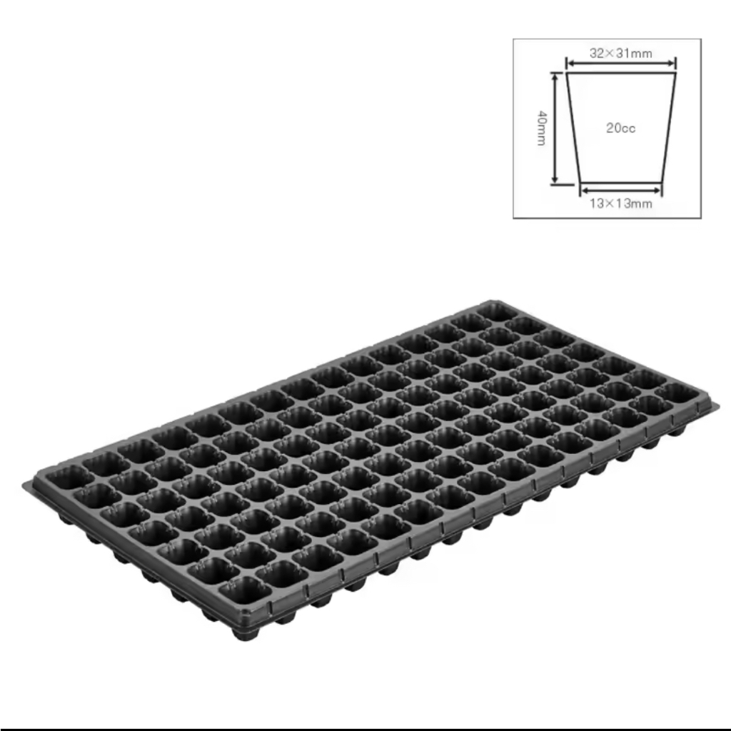 Tray Semai Lubang 105 Tebal 1mm Pot Tray Seedling Tray Penyemaian