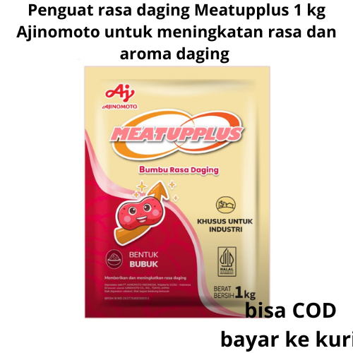 

Penguat rasa MEATUPPLUS 1 kg AJinomoto daging agar aroma dan rasa lebih mantul