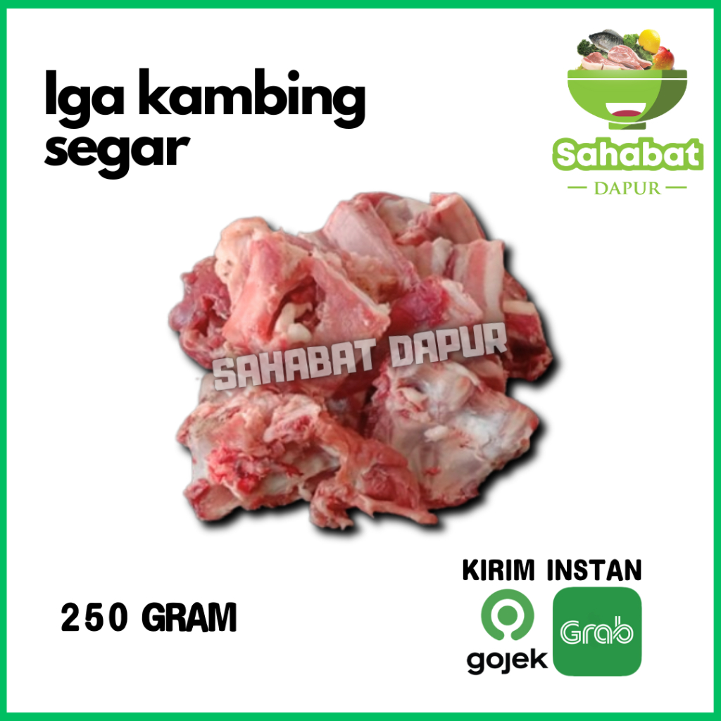 

Iga Kambing / Daging Iga Kambing Segar 250gram - Sahabatdapur