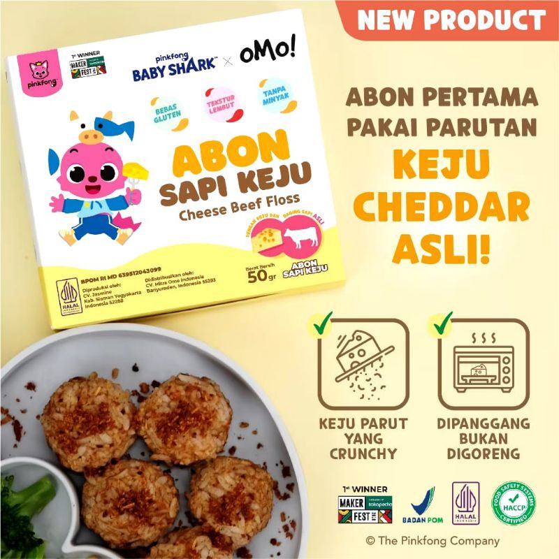 

OMO ABON KEJU CHEESE BEEF FLOSS & CHEESE CHICKEN FLOSS
