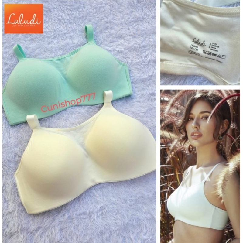 BRA LULUDI by WACOAL FEEL FREE FULL CUP KATUN T-SHIRT TANPA KAWAT BUSA TIPIS LB 5013 BH WANITA WIREL