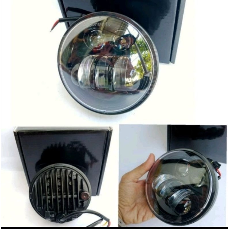 Lampu daymaker honda C70 Dot Sae 2 Mode || Headlamp C70 C50 S90 Z90 Daymaker Hitam Terbaik