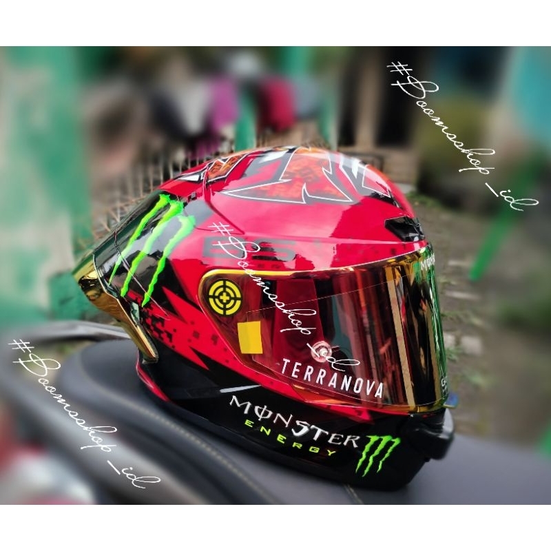 helm kyt tt course repaint livery quartararo