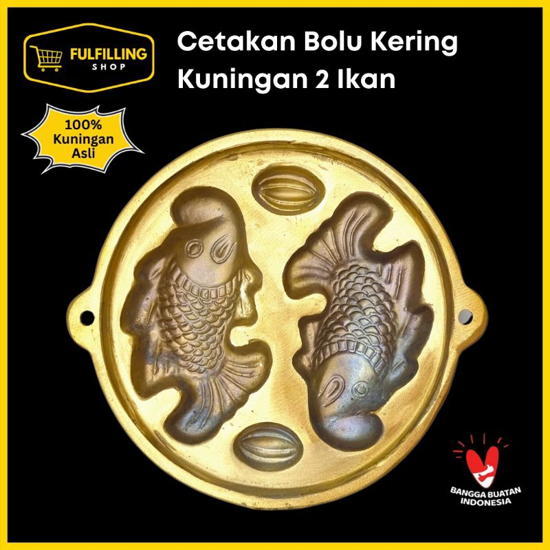CETAKAN BOLU KERING/ BOLU JADUL KUNINGAN 2 IKAN