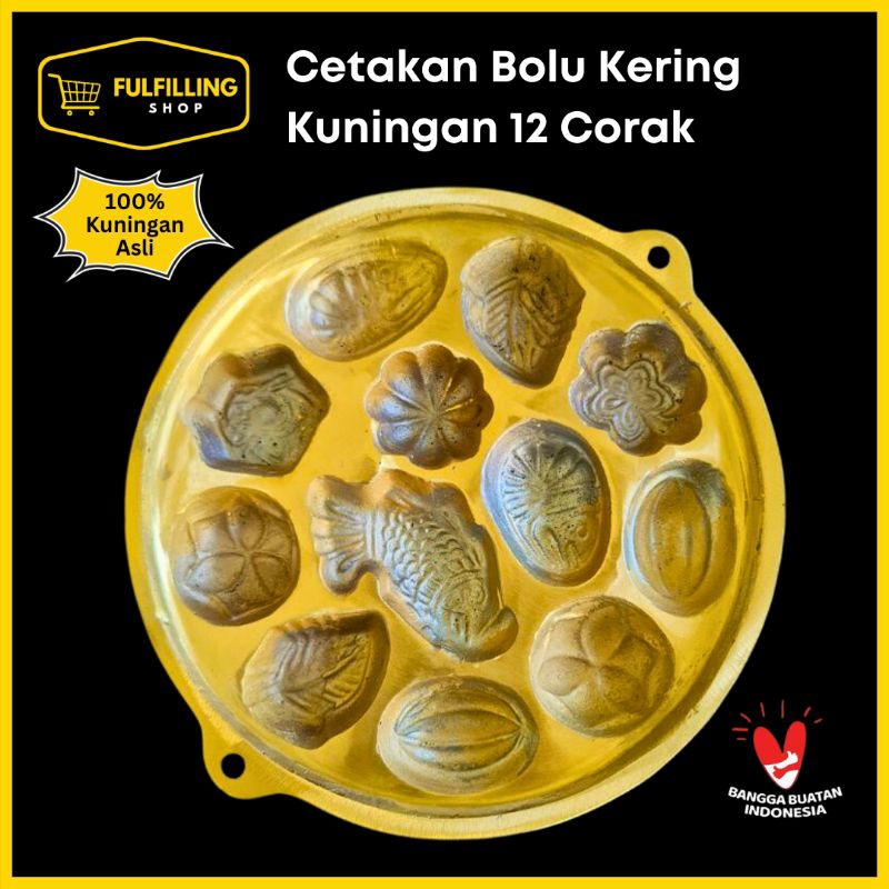 CETAKAN BOLU KERING/ BOLU JADUL KUNINGAN 12 CORAK