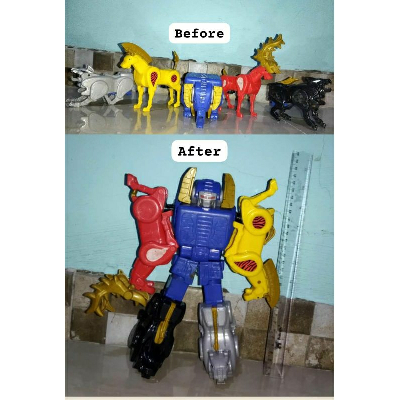 CFC Animal Transformers Megazord Red Dragon Mighty Morphin Powers Rangers not original  Power Ranger