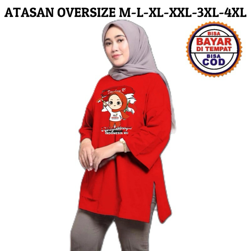 READY STOCK ATASAN MERAH PUTIH KEMERDEKAAN