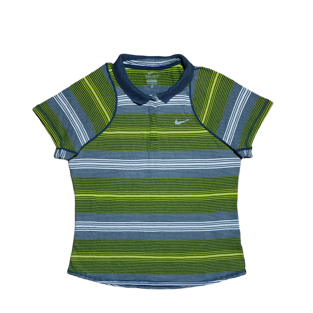 NIKE DRI FIT Kaos Polo Wanita Olahraga Size M Short Sleeve Preloved