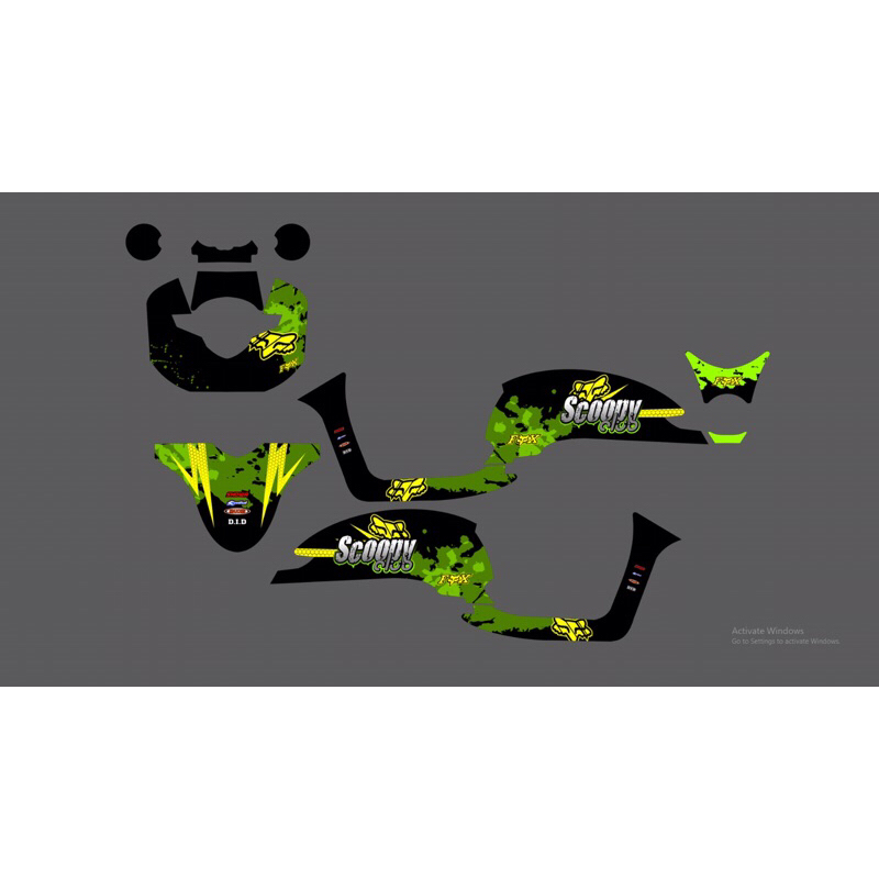 Decal scoopy 2018 full body