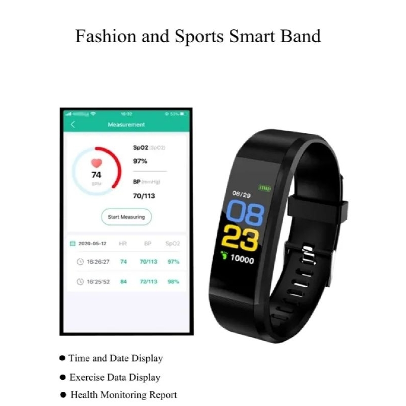 TERBARU FITPRO SMARTWATCH 115 PLUS SMARTBAND FITNESS TRACKER