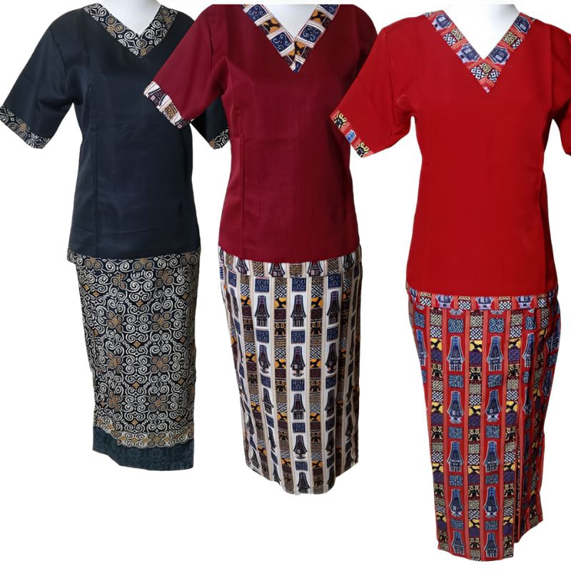 BAJU TORAJA WANITA SET MODEREN