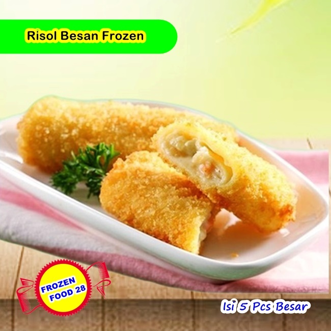 Risol Mayo Frozen, Risoles Ragout Mayo Mayonaise Isi 5, Risol Daging Ayam Original Pedas, Makanan