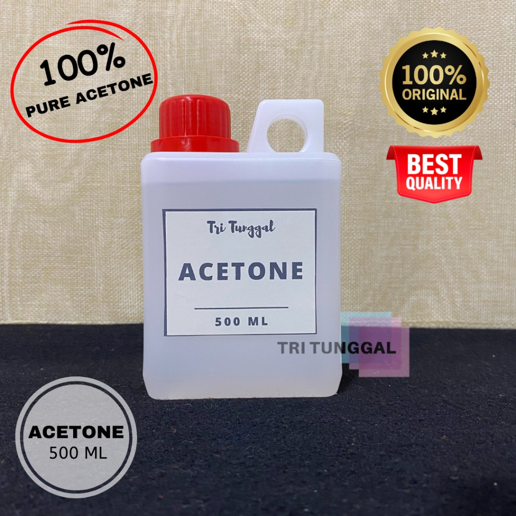 ACETONE Liquid 500ml Cairan ASETON Pembersih Cat Kuku Tinta Menghilangkan Kutek Pelunak Resin Nail P
