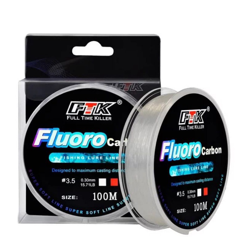 LANGSUNG ATC shock leader flourocarbon mainline FTK 1 meter