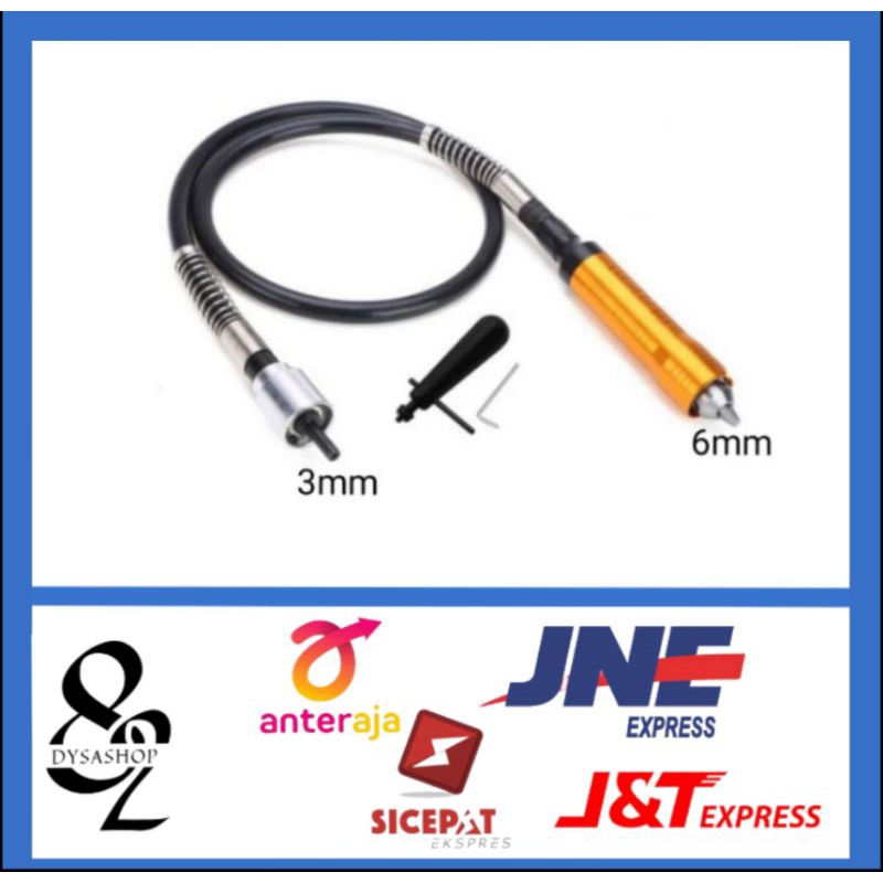 Kepala Bor Gantung Foredom/Flexible Cable Foredom 6MM/Kabel Fleksibel bor Tuner Foredom 6mm