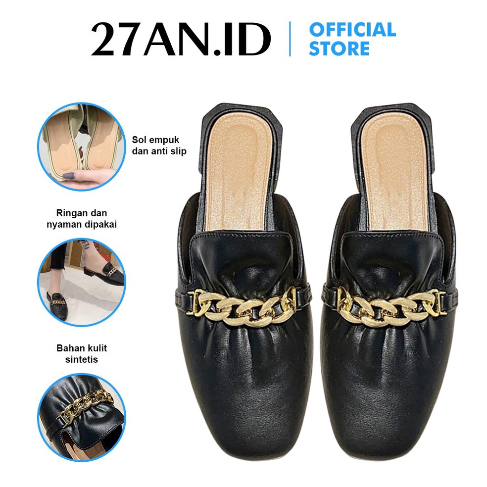 Terbaik  27ANID  Sepatu Slop Flat Karet Jelly Wanita SP28 Sepatu Sandal Wanita Model Kerut Empuk