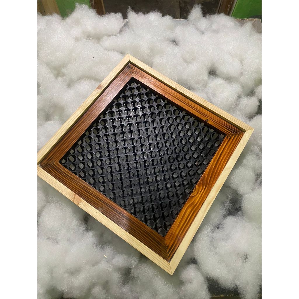 frame platycerium+ drainase cell 75x75 cm frame 86x86 cm lis dobel kombinasi