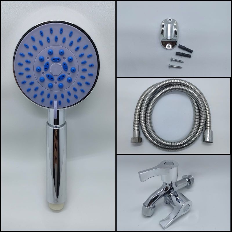 Paket Shower Mandi Sistem Air/Shower Mandi Set Kran Cabang/Shower Set Kran Cabang