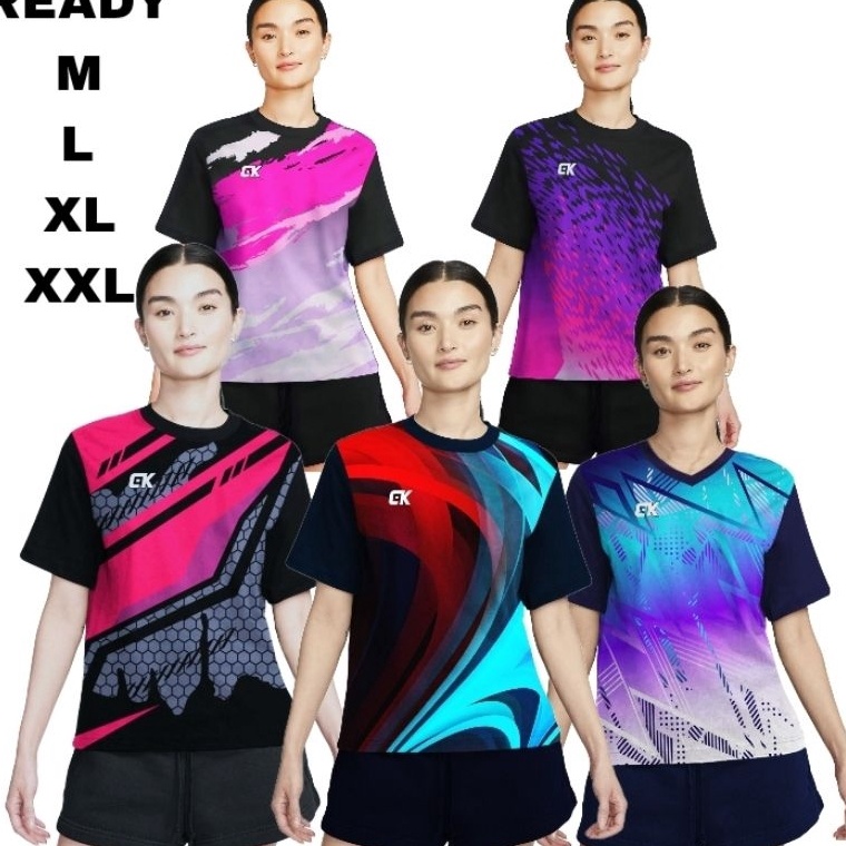 Recomended D KAOS OLAHRAGA WANITA JUMBO BAJU VOLI CEWEK JERSEY VOLLY WANITA PREMIUM BAJU BADMINTON B