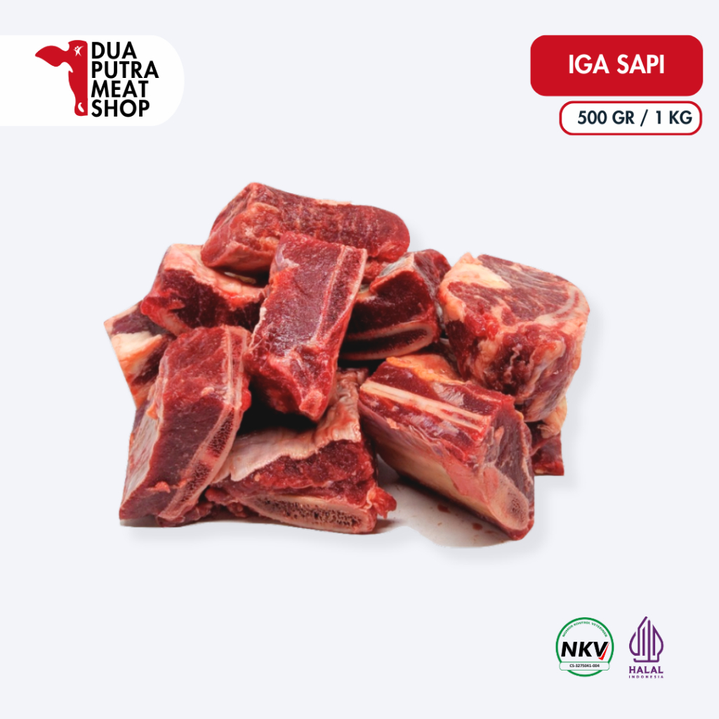 

Daging Iga Sapi Premium AUS | Beef Short Ribs Berkualitas 500gr/1kg