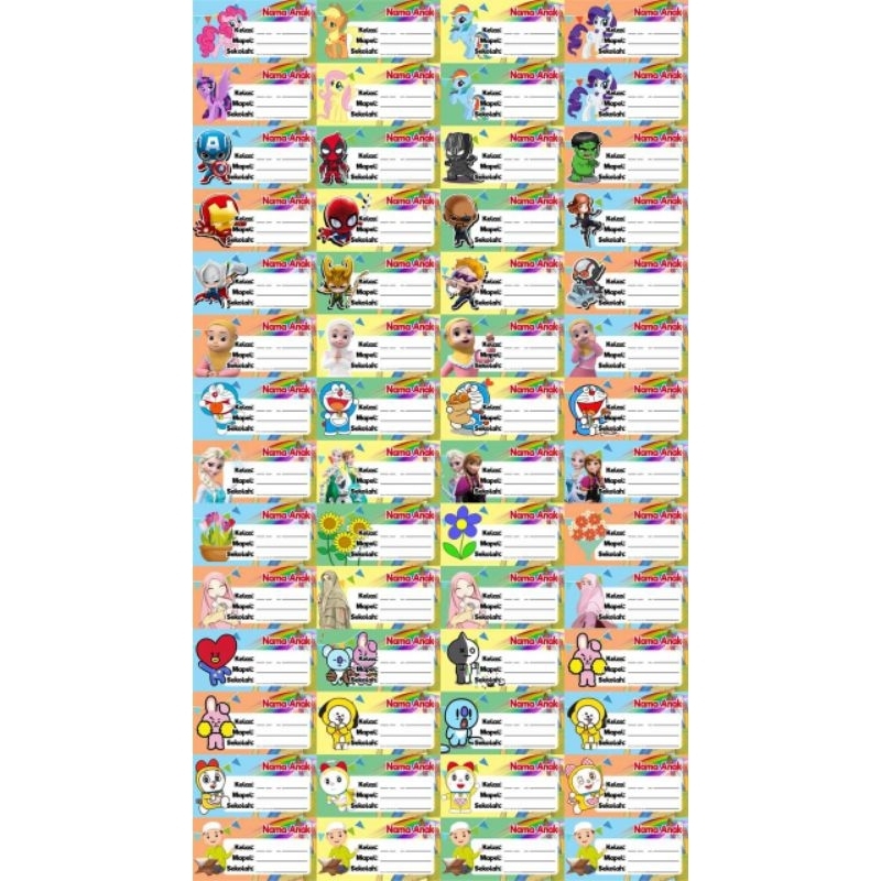 

stiker mapel custom poto