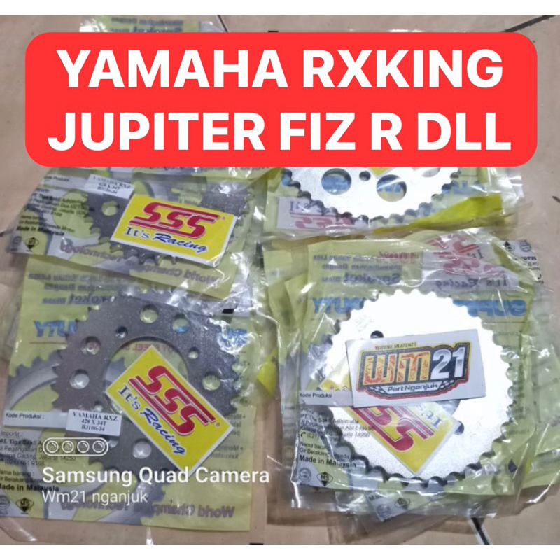 gir belakang sss yamaha 415 428 uk 33 34 35 36 37 38 39 gear rxz rxking rx king jupiter  gl ger wong