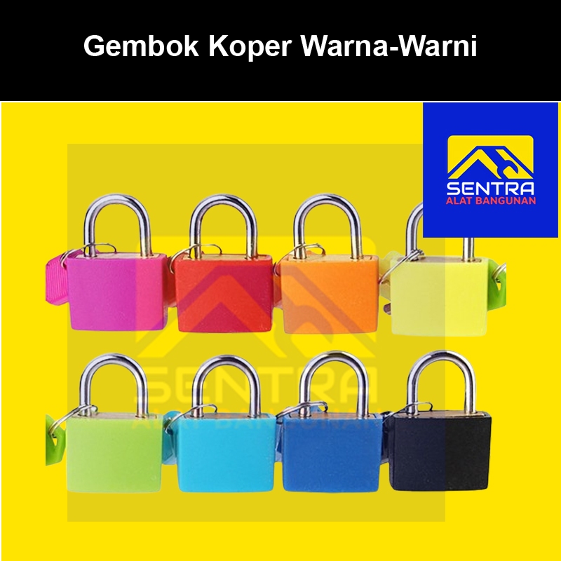Gembok Koper Warna Warni / Gembok Koper Kecil 23mm