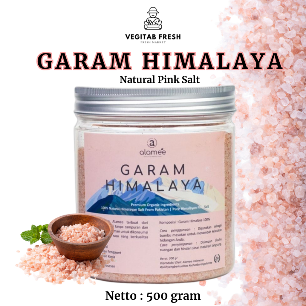 

Garam Himalaya Bumbu Dapur Pink Salt 500gr