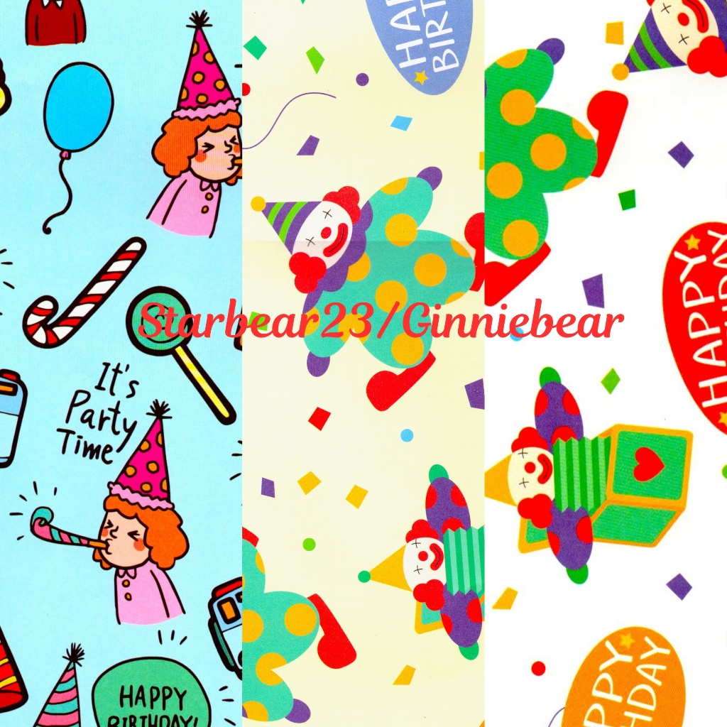

Kertas kado its my birthday party