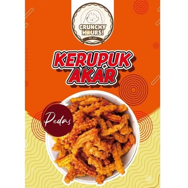 

KERUPUK AKAR | KERUPUK JAAT PEDAS 70gr