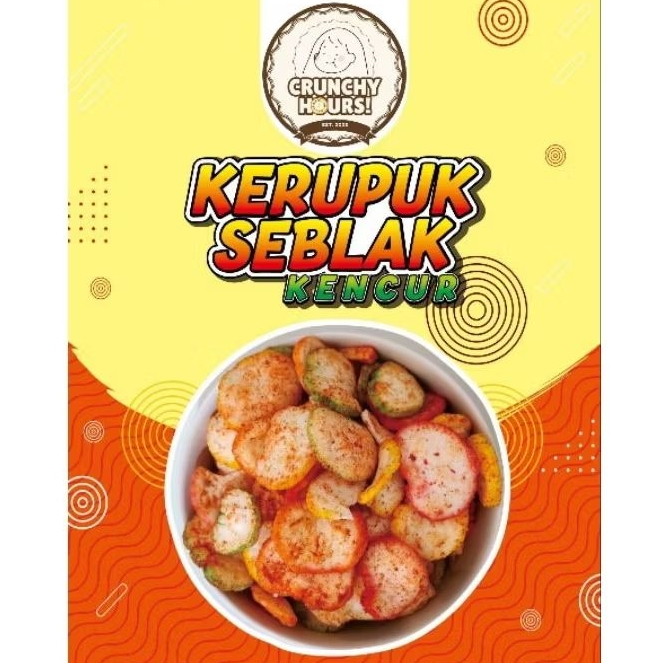 

KERUPUK SEBLAK PEDAS KENCUR | KERUPUK BAWANG PEDAS 70g