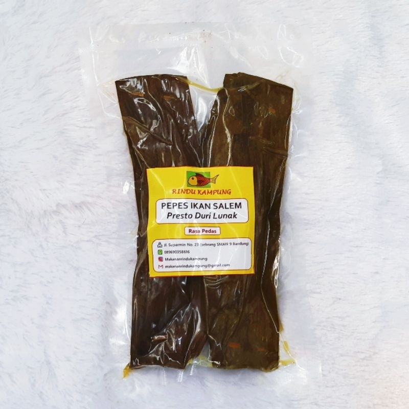 

Pepes Ikan Salem (Ikan Laut) Presto Divakum Rasa Pedas 380 gram