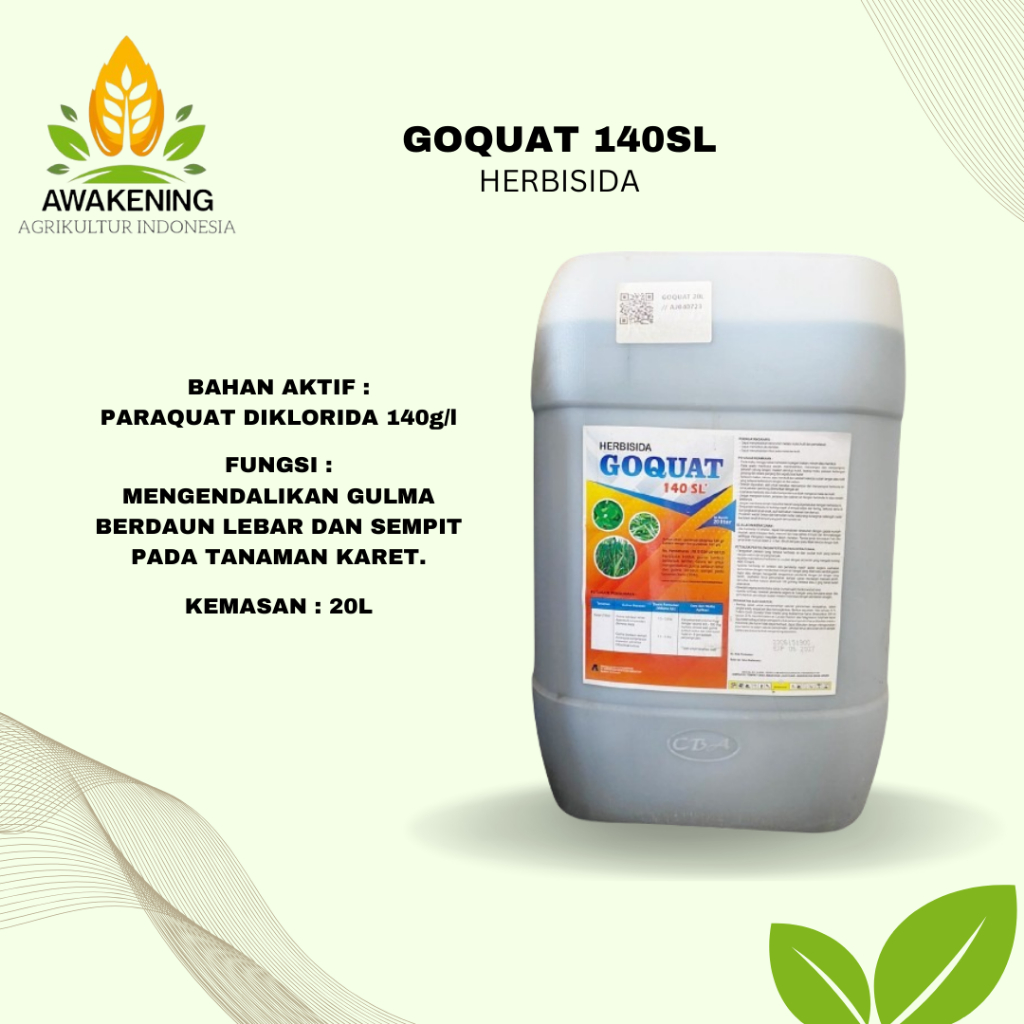 GOQUAT 140SL 20LITER HERBISIDA