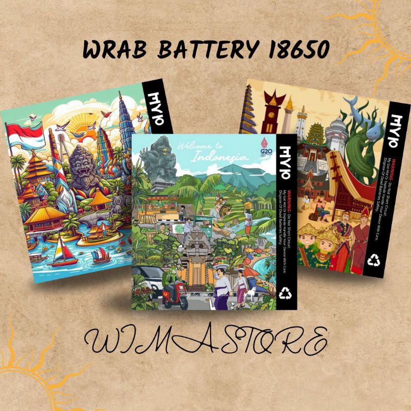 

Stiker Wrap Baterai 18650 Full Motif Tradisional Indonesia - Untuk Melindungi