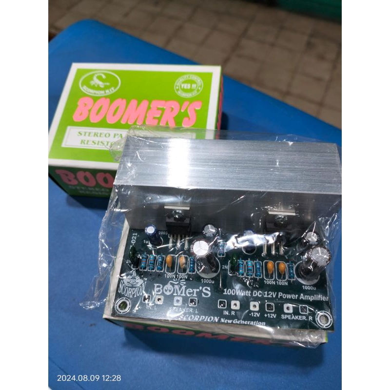 kit power amplifier stereo 100watt dc 12volt/boomer's