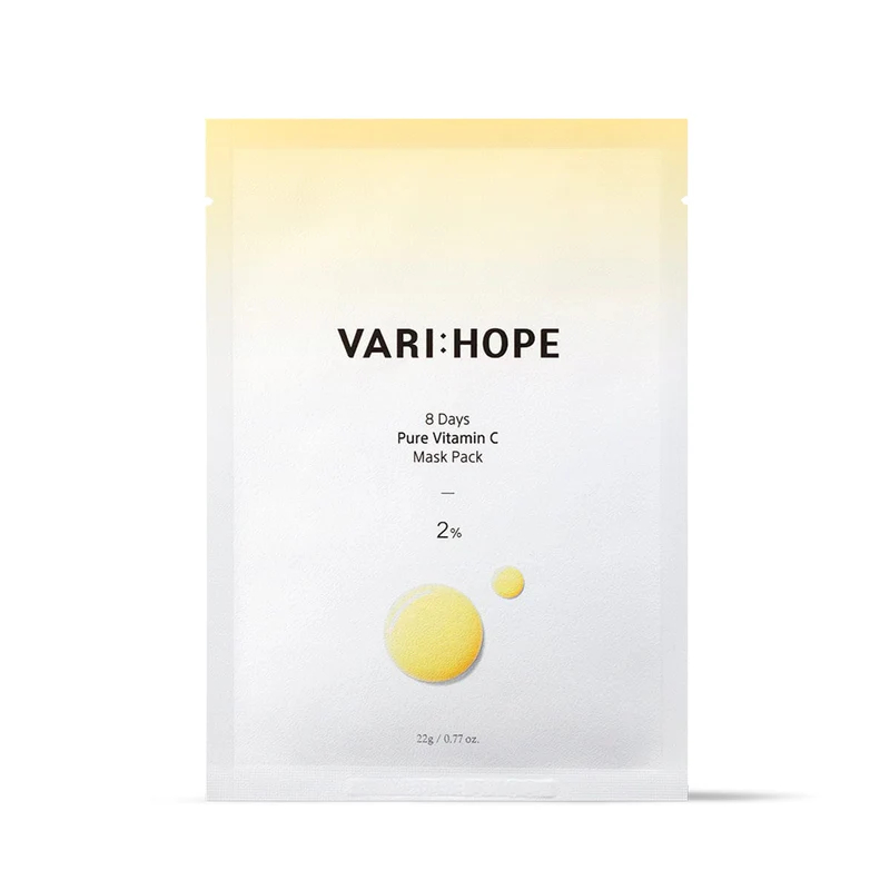 VARIHOPE Vitamin C - 8 Days Pure Vitamin C Sheet Mask Pack (5pcs/pack)