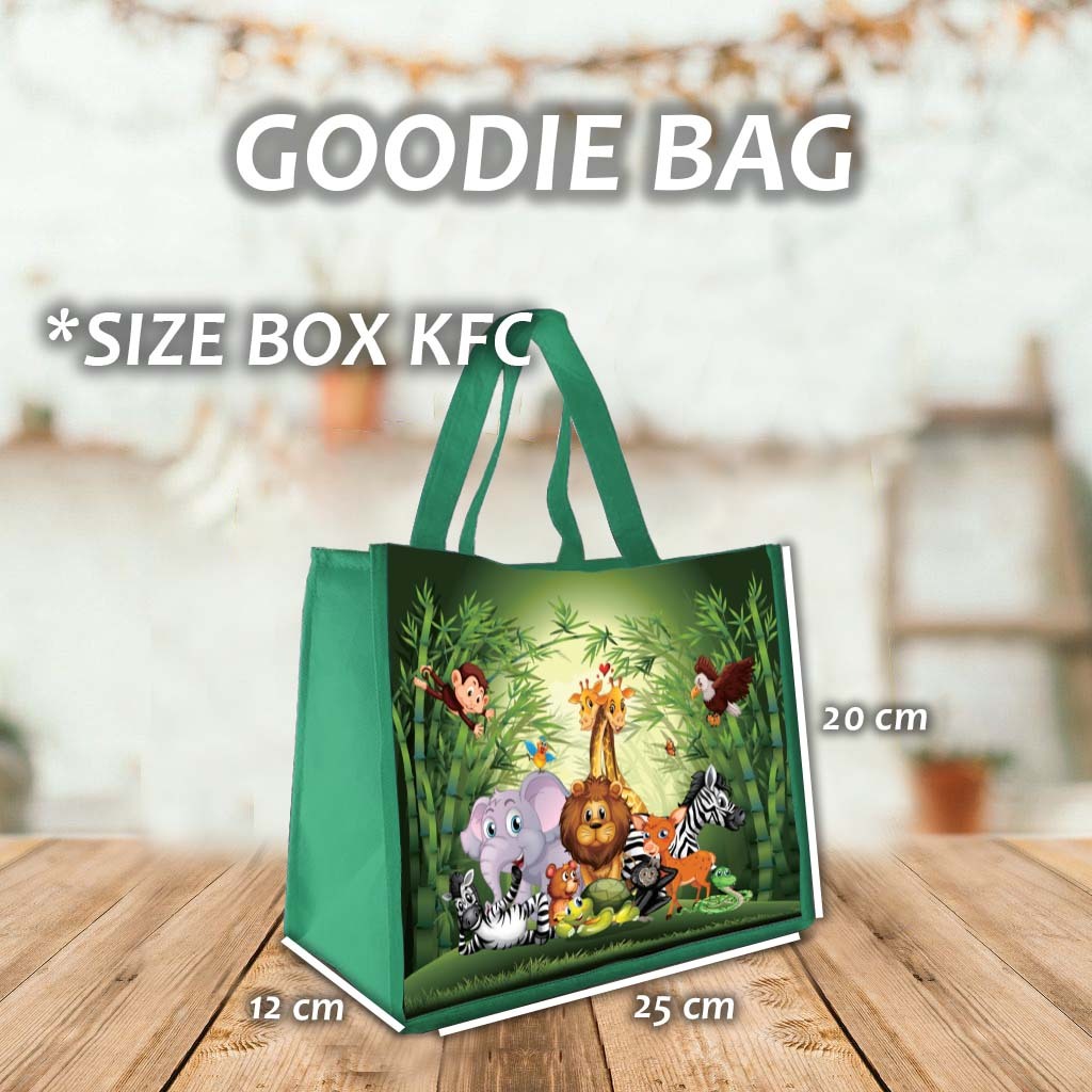 

Tas Ultah animal Goodie Bag Souvenir Ulang Tahun Aqiqah Nama Foto Kartun Anak Lucu kode # 2