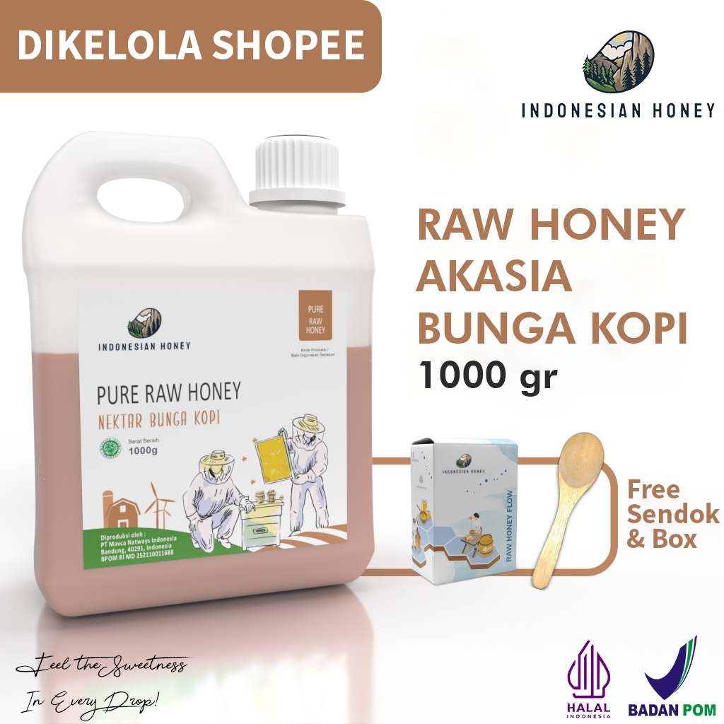 

Indonesian Honey Madu Akasia Bunga Kopi 1000gr