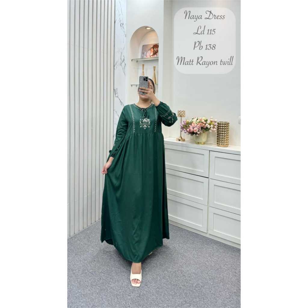NAYA DRESS GAMIS BORDIR BY ANNISA FASHION