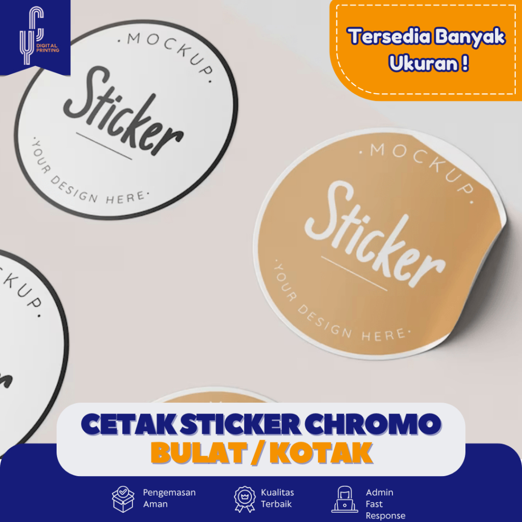 

Cetak Stiker kemasan | Cetak stiker cutting | cetak stiker bulat | Cetak stiker kotak