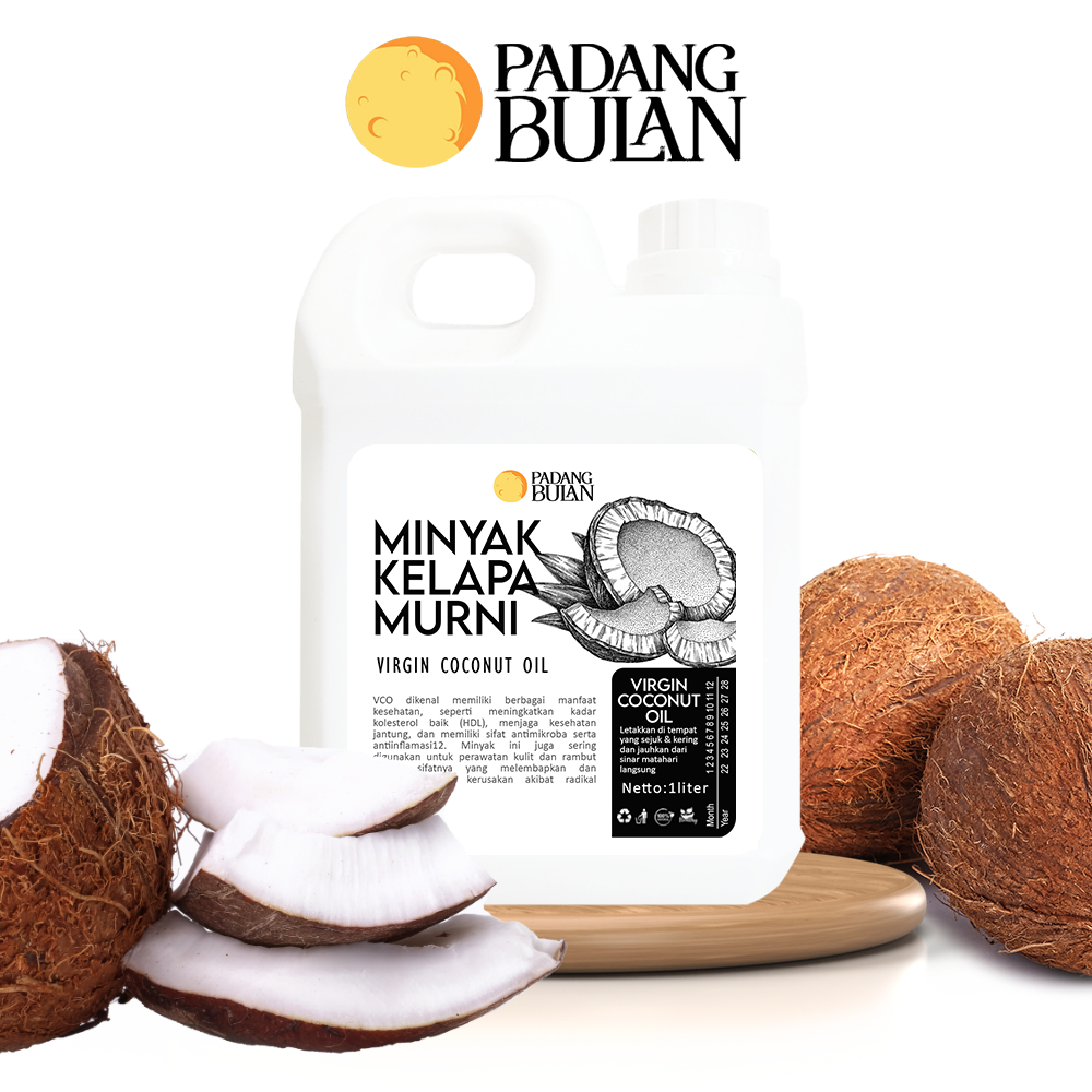 

Virgin Coconut Oil 1 Liter Premium Pure VCO Minyak Kelapa Murni - Padangbulan