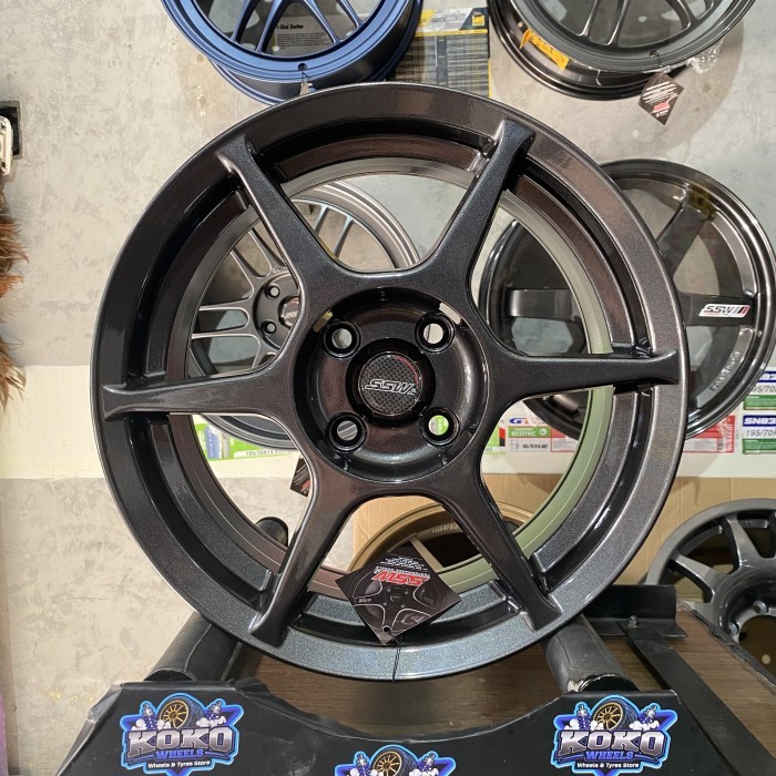 Velg Mobil SSw s204 ring15 untuk Jazz Yaris Agya Brio dan Lain-lain